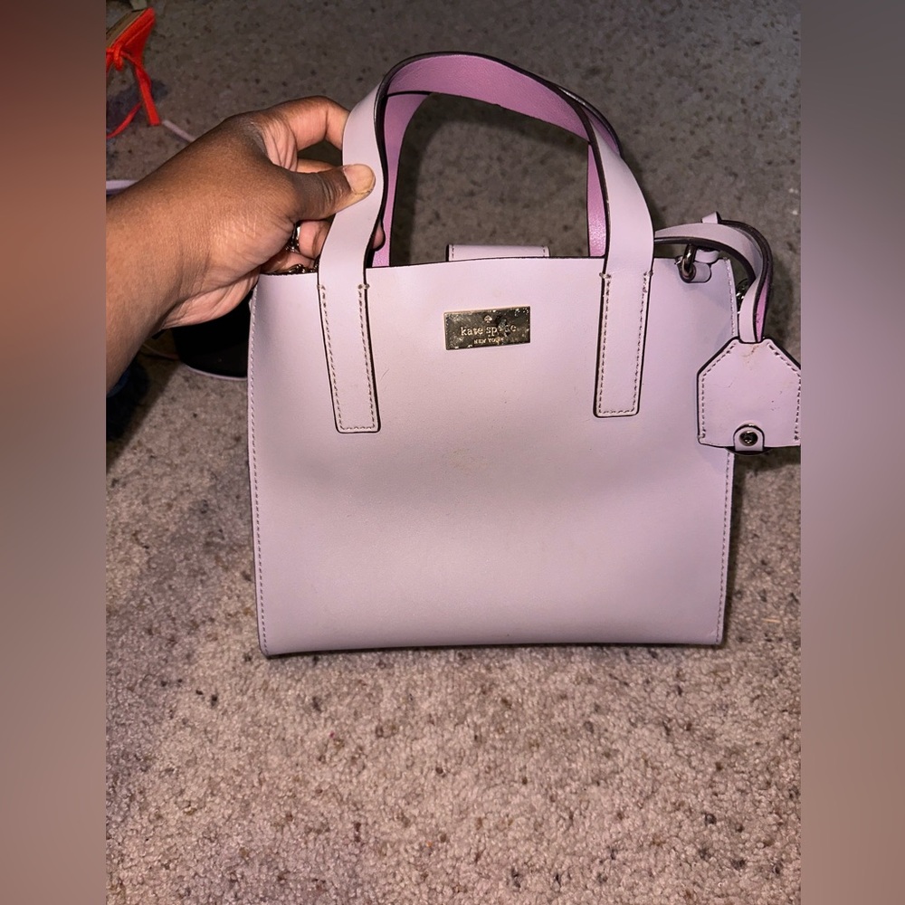 kate spade leather bag , no peeling, minimal tarnishing
